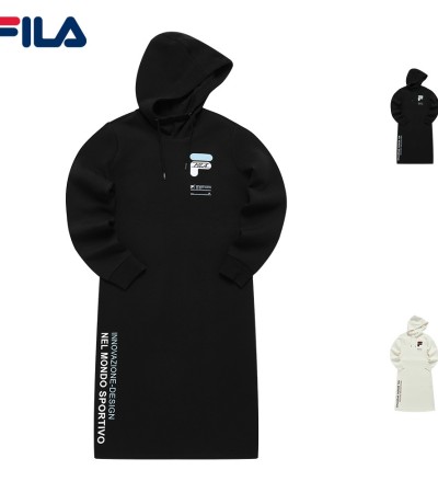 Online Exclusive Women's Embroidered F Logo Hooded Dress
