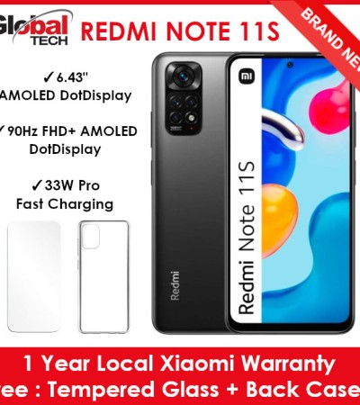 小米红米Note 11S 128GB ROM+6GB RAM/LTE版本/1年本地小米保修/全球版本（免费：钢化玻璃+后盖）