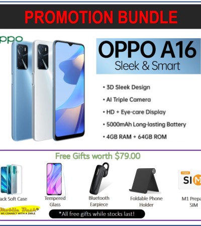 OPPO A16/AI三合一摄像头/HD+护眼屏/5000mAh电池/4GB RAM+64GB ROM