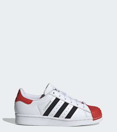 adidas ORIGINALS阿迪达斯超级明星x乐高®童鞋男女皆宜白色H03955