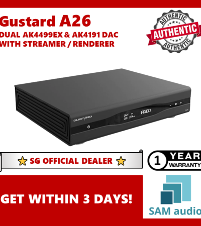 [？SG]古斯塔德A26双AK4499EX和AK4191 DAC，带流媒体和渲染器