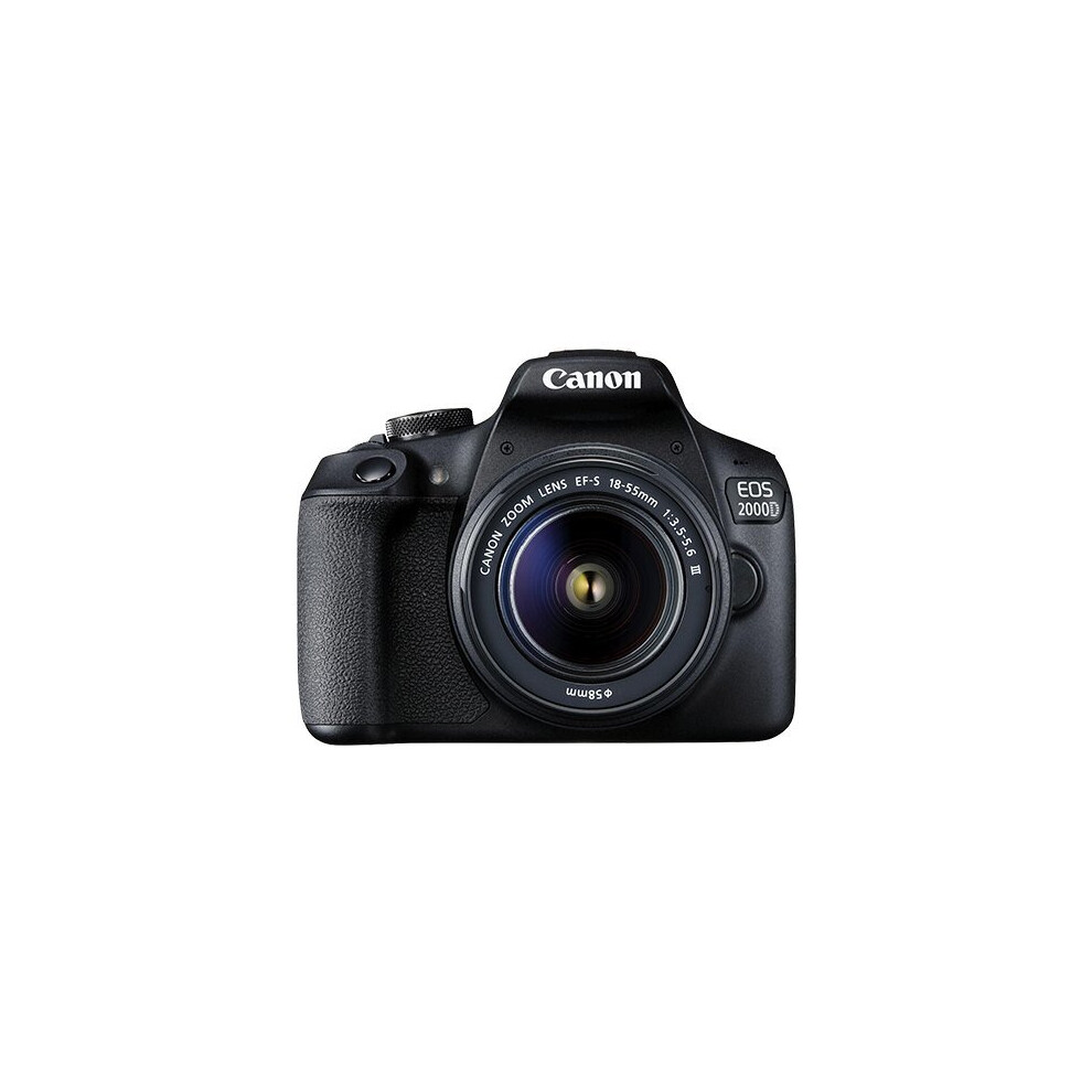 CANON EOS 2000D DSLR Camera With EF-S 18-55mm F3.5-5.6 III Lens Kit 