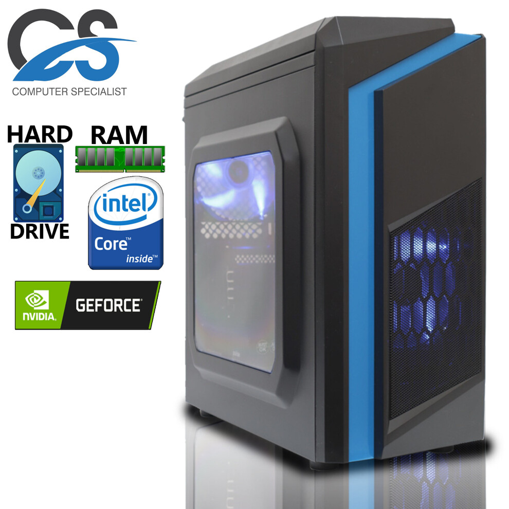 Refurbished FAST Gaming Computer PC Intel Core i7 8GB 120GB SSD Window10 2GB GT730 